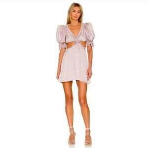 For Love And Lemons Phoebe Floral Mini Dress Small NWT